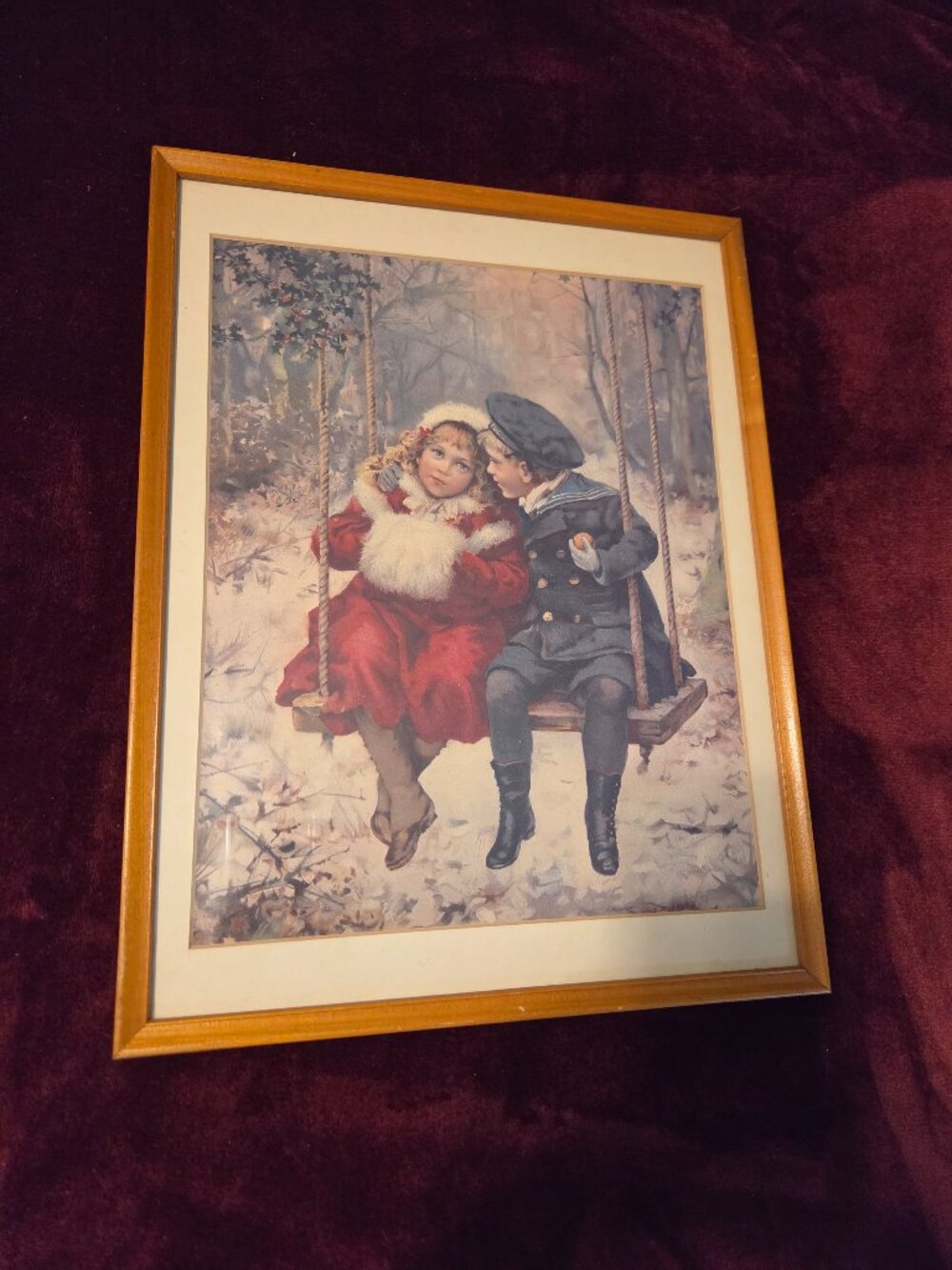 framed art print titled Winter Love
